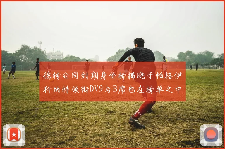 德转合同到期身价榜揭晓于帕格伊科纳特领衔DV9与B席也在榜单之中